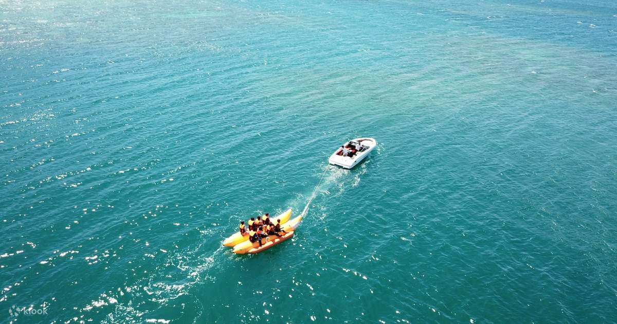 Banana Boat Ride and Clear Kayak Experience in Coron Island, Palawan